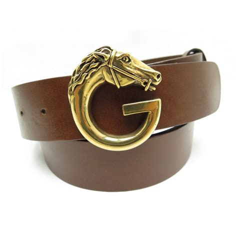 gucci ceinture de tete de cheval|Gucci Collier chaîne avec tête de cheval en émail.